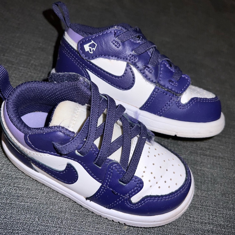 Nike Kids Purple and White Sneakers